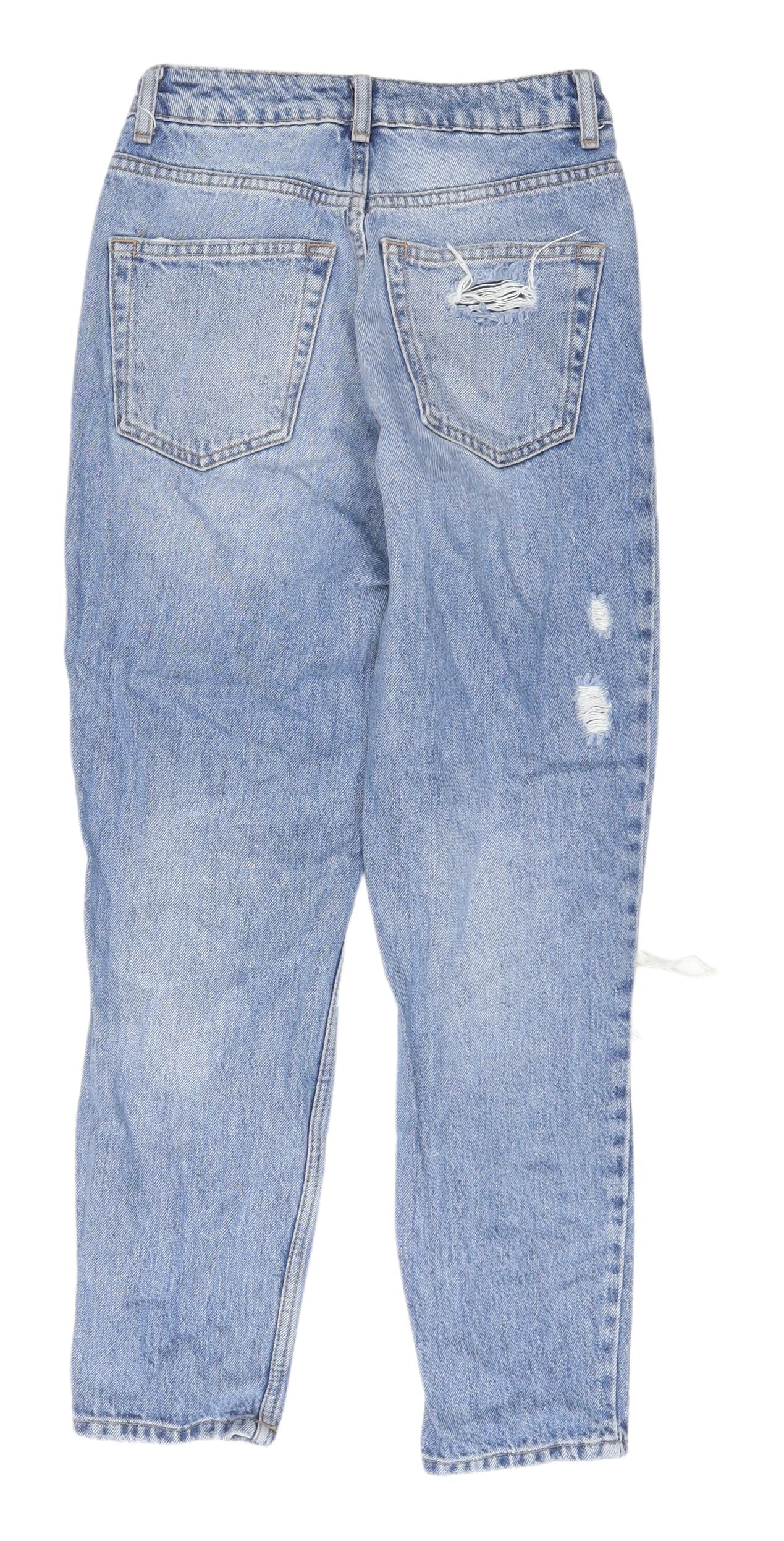 Women's Blue Boyfriend Distressed Jeans Size W25