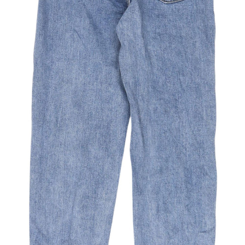 PrettyLittleThing Women's Blue High Rise Mom Jeans Size 4