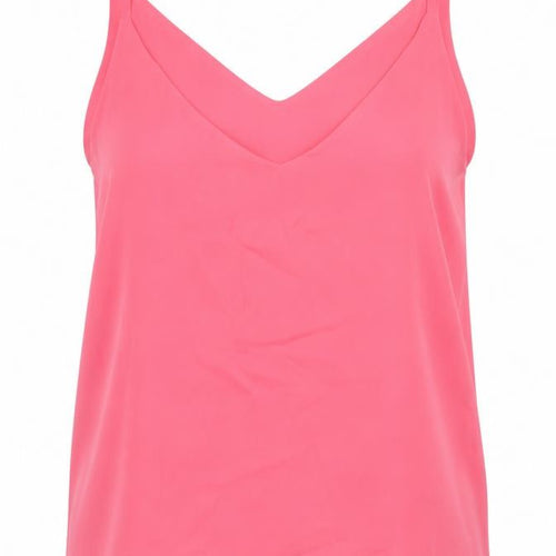 John Lewis Pink Camisole Tank, Size 14, Women's Relaxed Fit