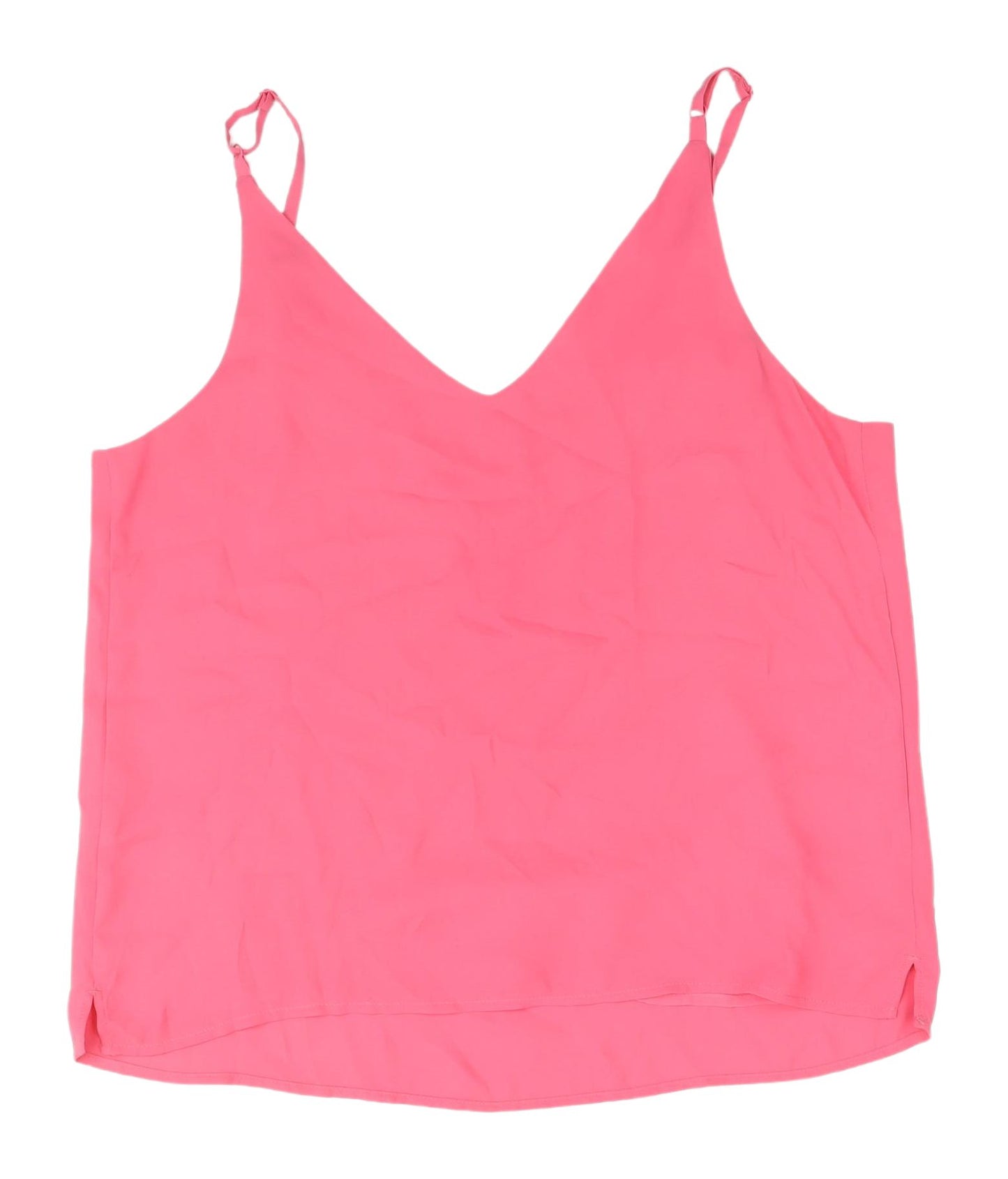 John Lewis Pink Camisole Tank, Size 14, Women's Relaxed Fit