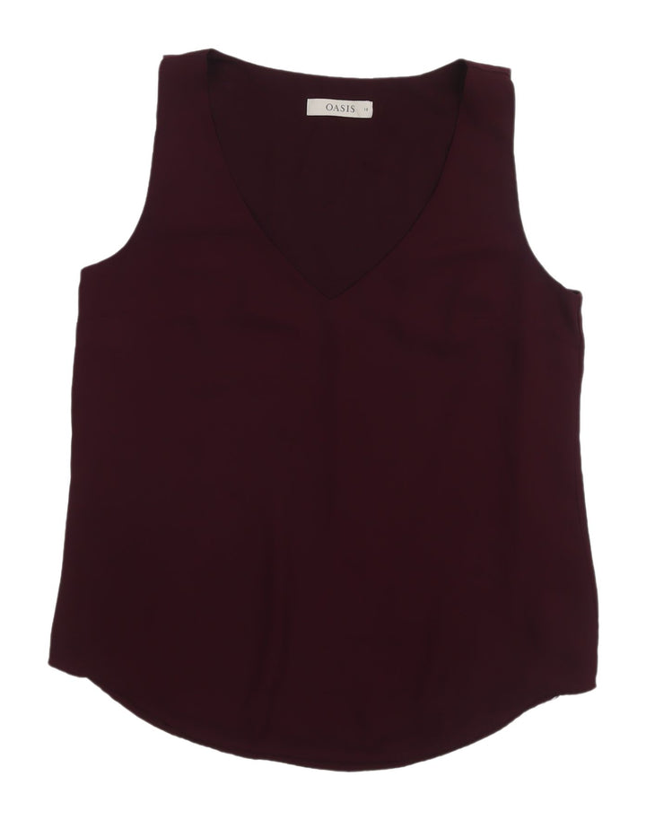 Oasis Women's Purple Sleeveless V-Neck Tank