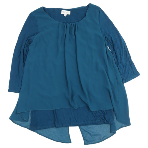 Apricot Women's Blue Tunic Blouse UK Size 10