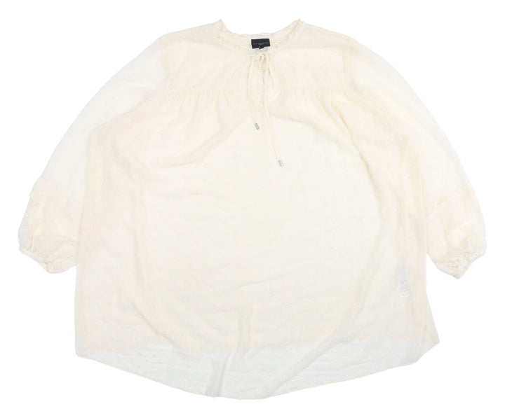 Live Unlimited London Ivory Plus Tunic Blouse - 26/28