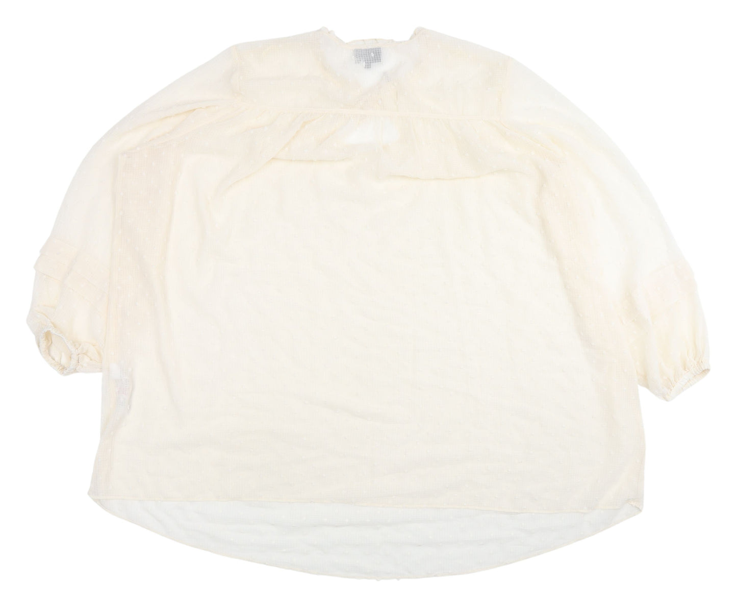 Live Unlimited London Ivory Plus Tunic Blouse - 26/28