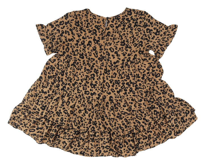 Cameo Rose Brown Animal Print Trapeze Dress M