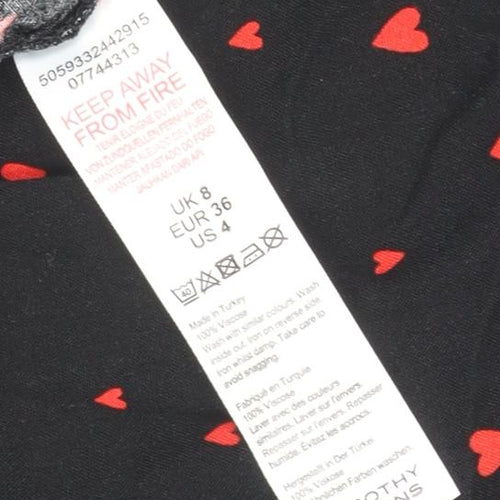 Dorothy Perkins Women's Black Shift Dress, Size 8