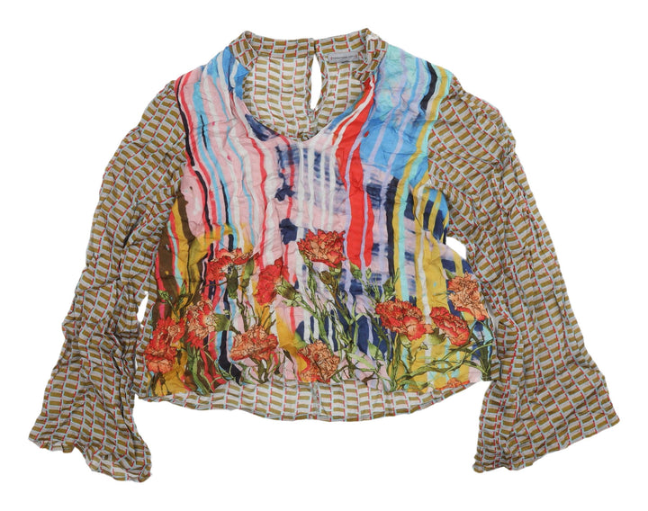 Conditions Apply Multicoloured Floral Tunic Blouse - M