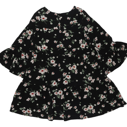 New Look Women's Black Floral Dress UK 10