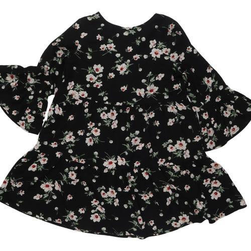 New Look Women's Black Floral Dress UK 10