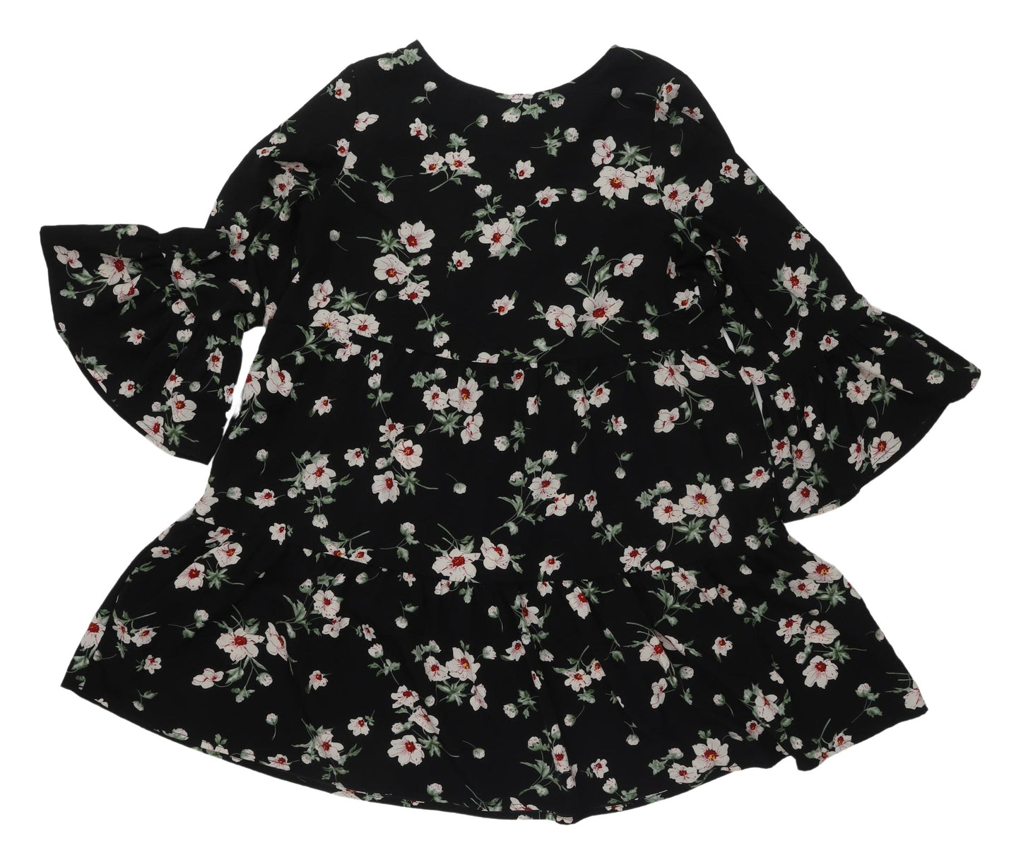 New Look Women's Black Floral Dress UK 10