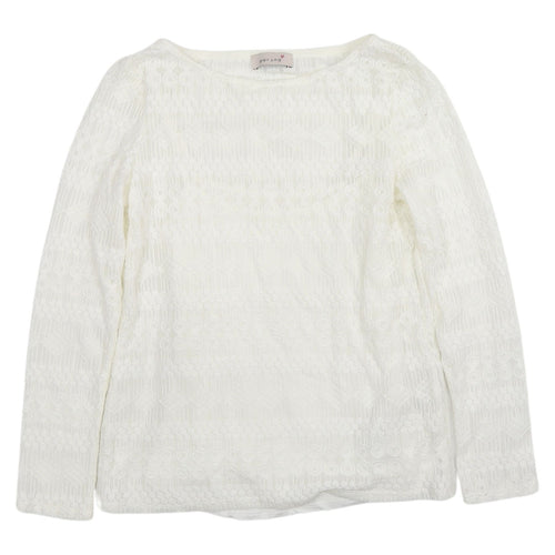 Marks and Spencer Ivory Lace Blouse Women Size 10