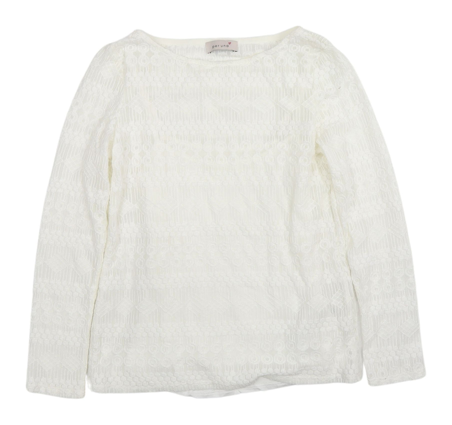 Marks and Spencer Ivory Lace Blouse Women Size 10
