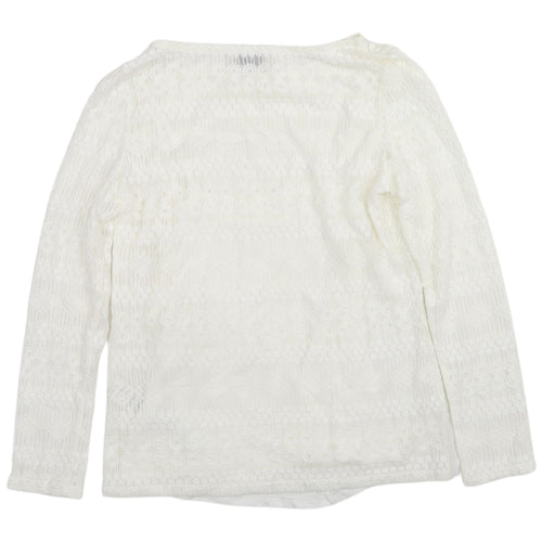 Marks and Spencer Ivory Lace Blouse Women Size 10