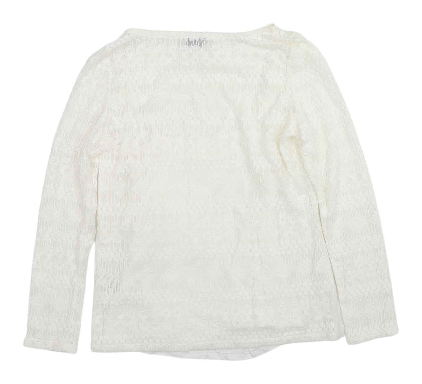 Marks and Spencer Ivory Lace Blouse Women Size 10