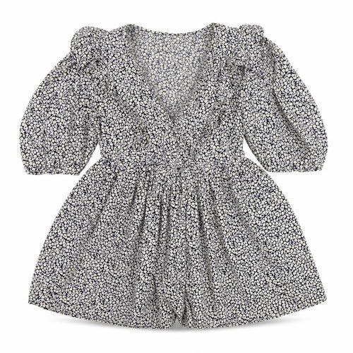 H&M Women's Floral Mini Dress, Size S, Puff Sleeves