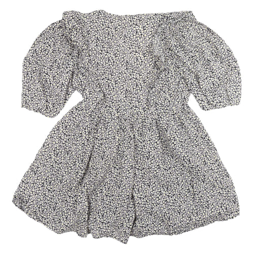 H&M Women's Floral Mini Dress, Size S, Puff Sleeves