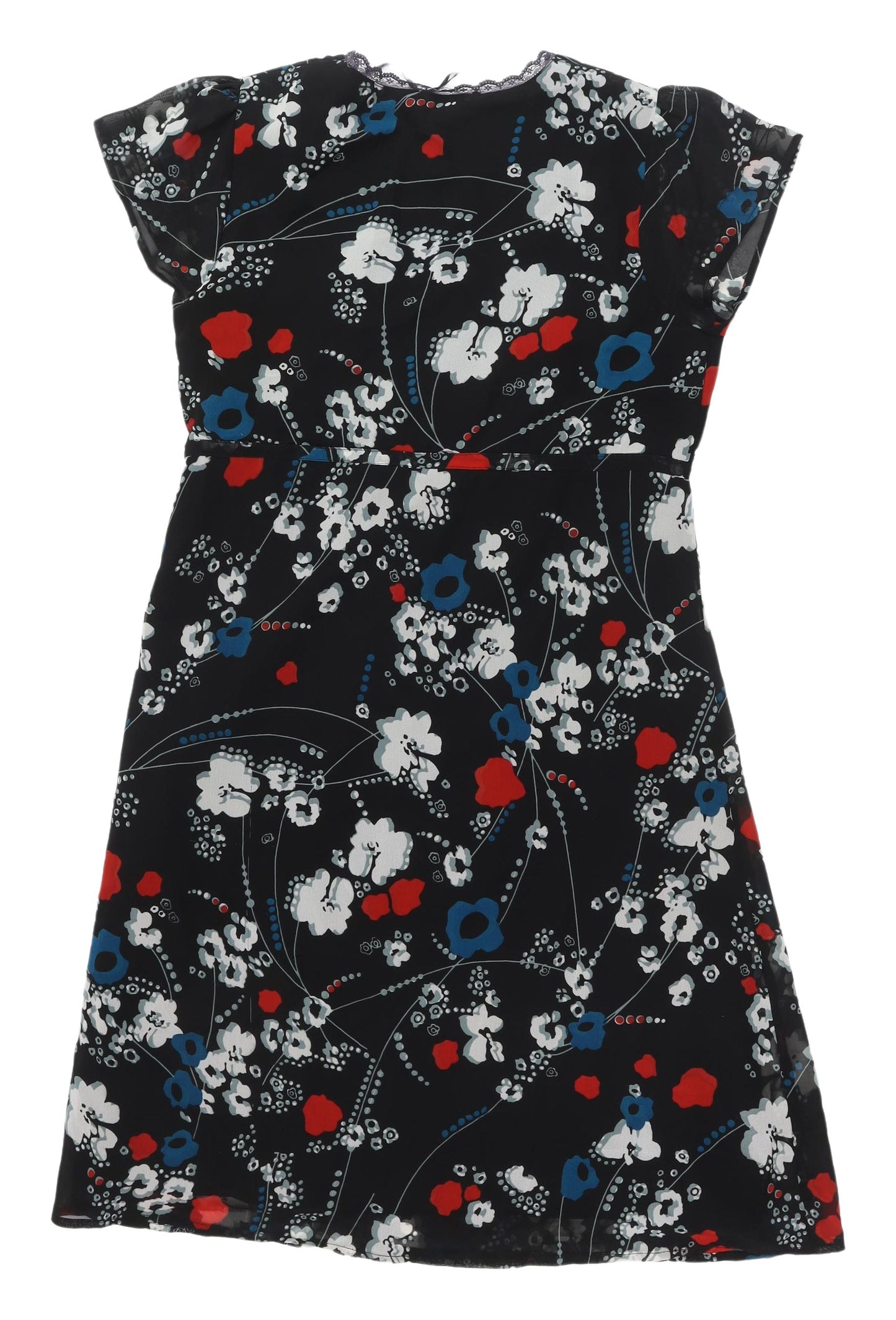 MK Women's Multicoloured Floral A-Line Dress