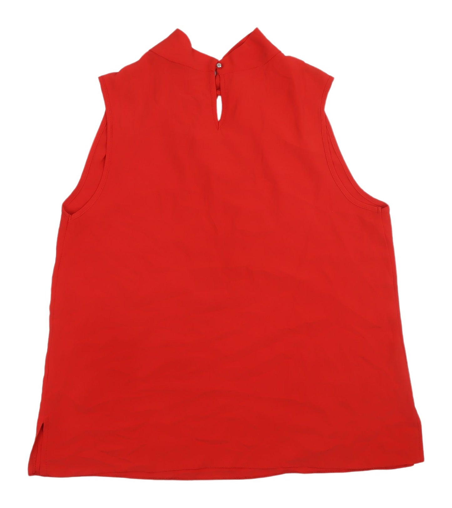Dorothy Perkins Women's Red Sleeveless High Neck Blouse 16