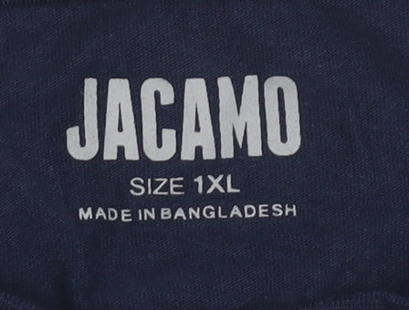 Jacamo Men's Blue XL Crew Neck T-Shirt