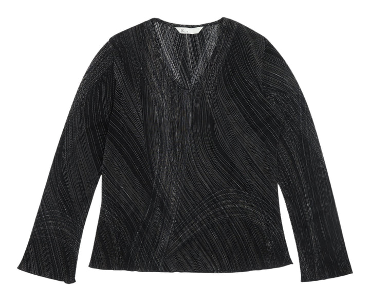 BHS Women's Black V-Neck Blouse Size 16