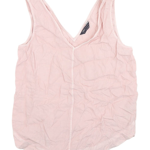 Marks and Spencer Pink Lyocell Women's Tank Top Size 8