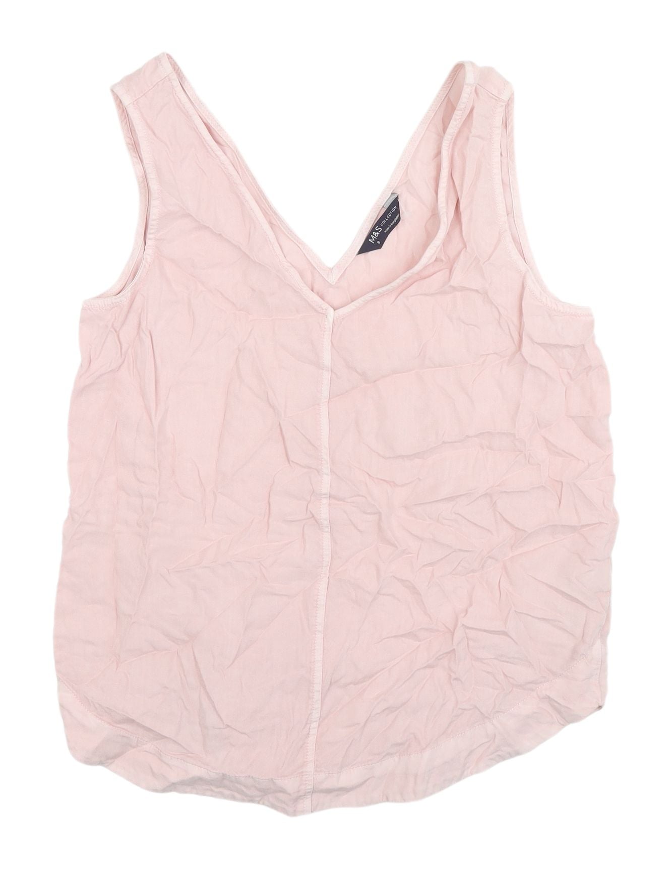 Marks and Spencer Pink Lyocell Women's Tank Top Size 8