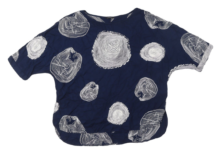 Roman Women's Blue Geometric Blouse, Size 16, Viscose