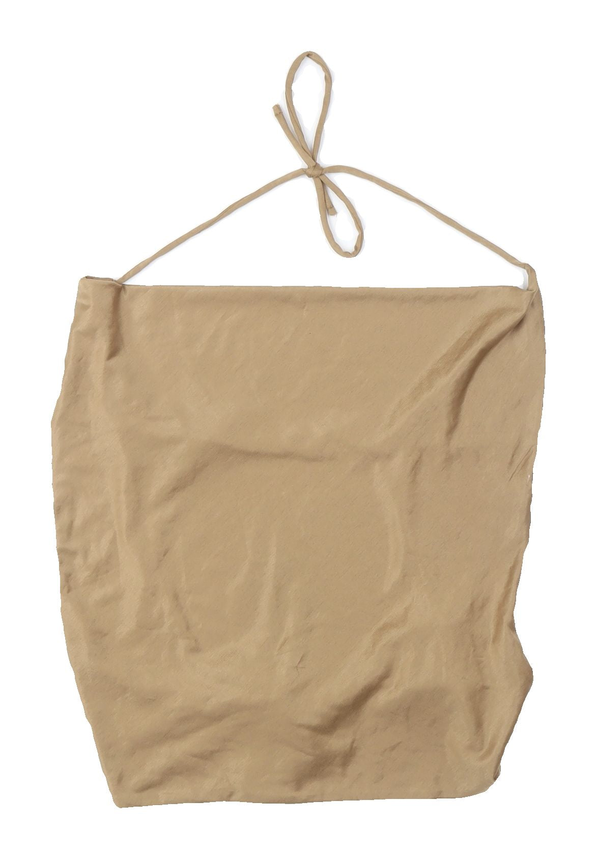 Pull & Bear Women's Beige Halter Blouse, Size S, Basic Style