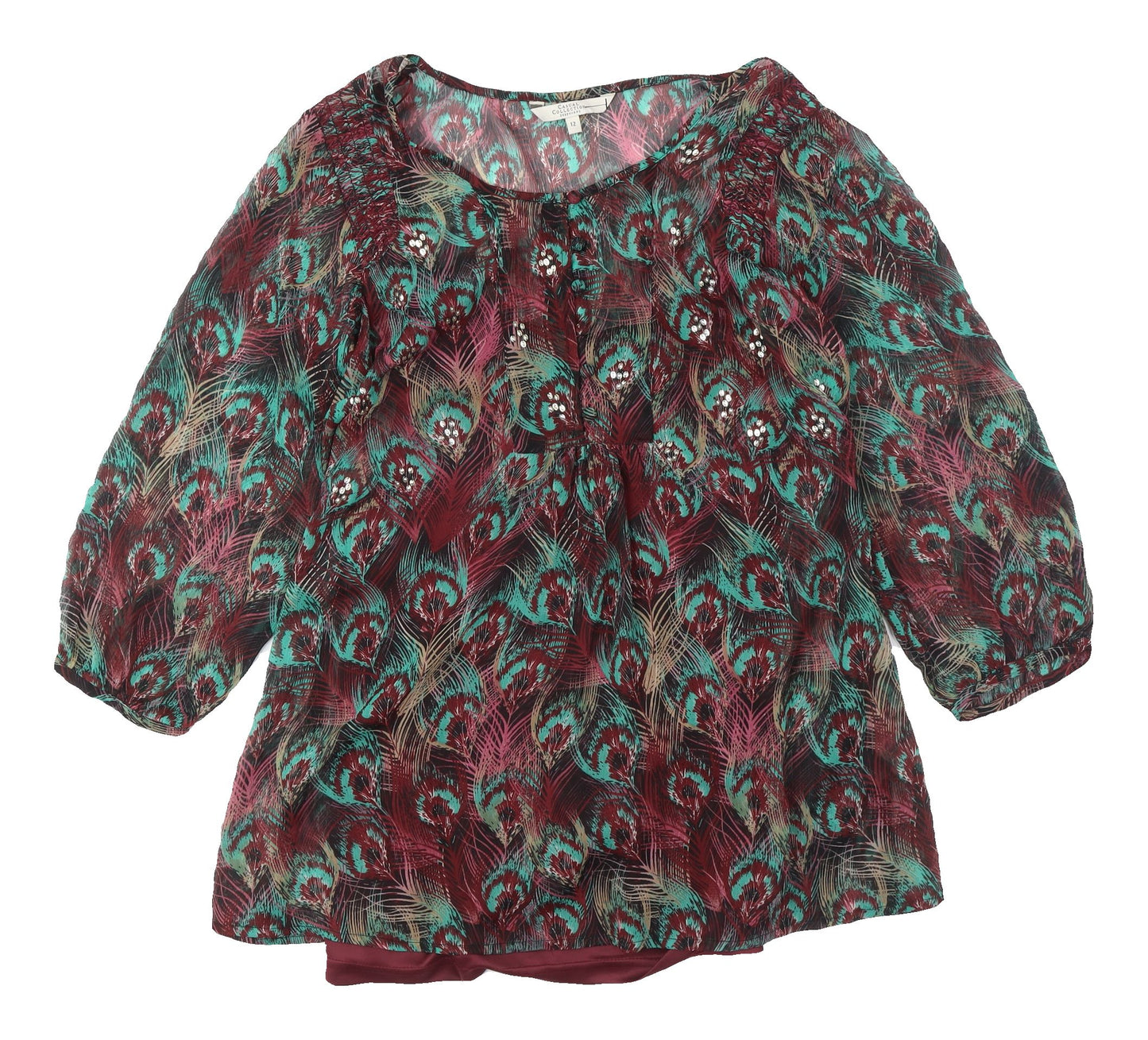 Debenhams Women’s Multicoloured Size 12 Blouse