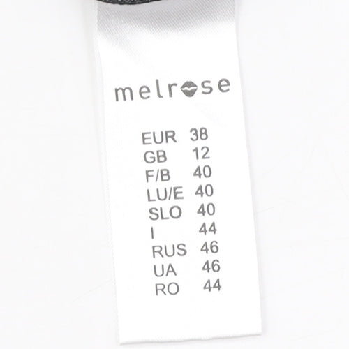 Melrose Women's Black Beaded Halter Tank Top Size 12