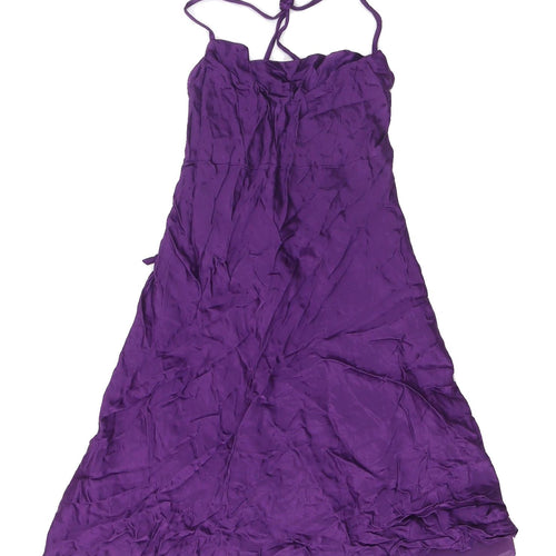 Zara Women's Purple Midi Slip Dress XS