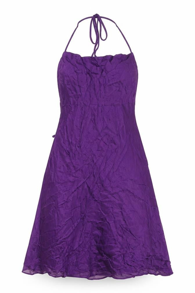 Zara Women's Purple Midi Slip Dress XS