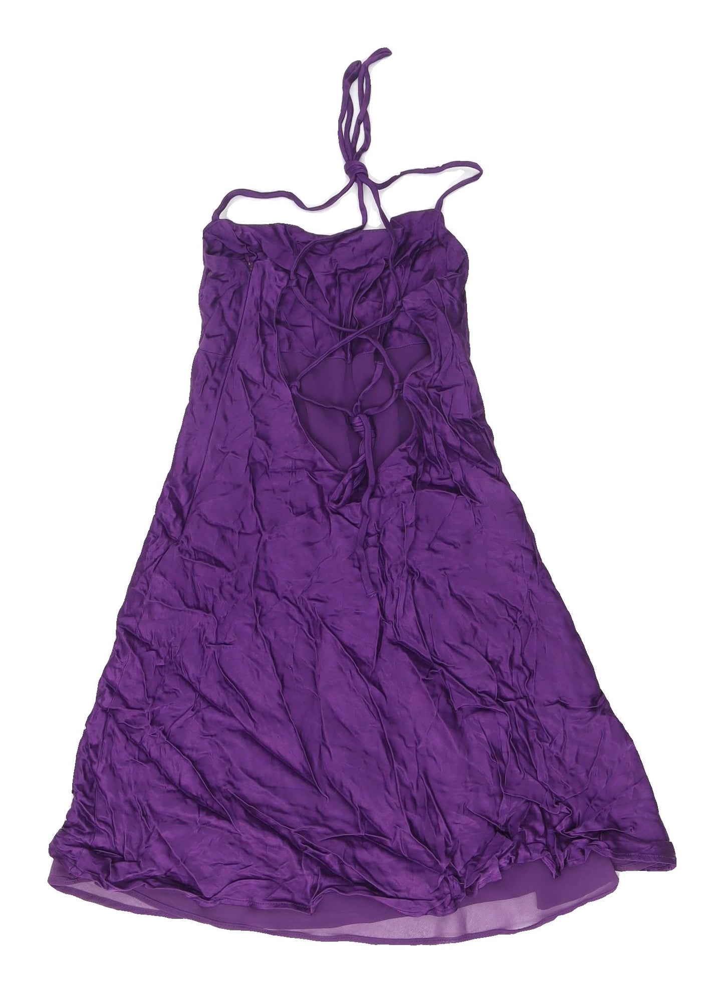 Zara Women's Purple Midi Slip Dress XS