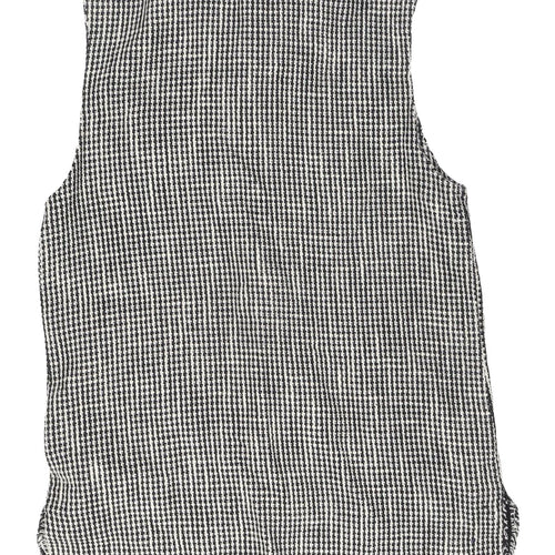 River Island Women's Black Check Waistcoat XS
