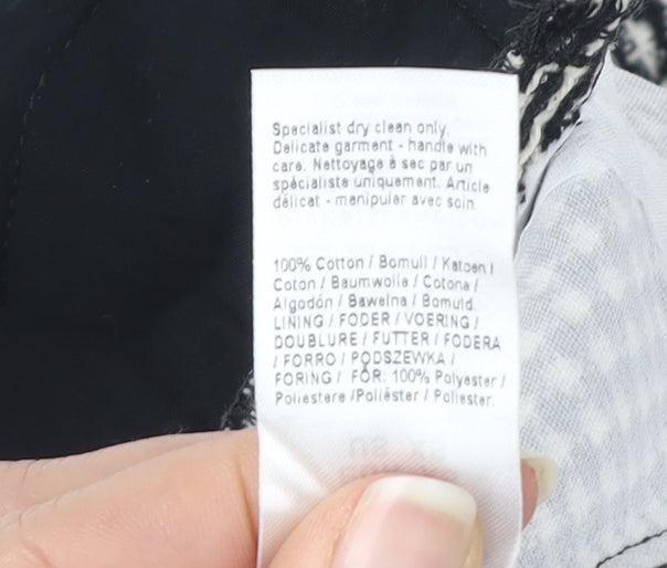 River Island Women's Black Check Waistcoat XS