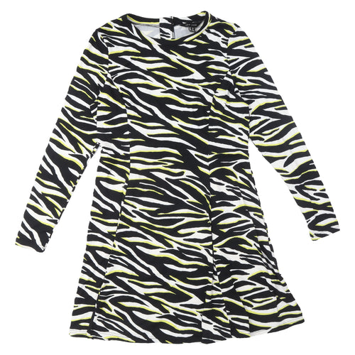 New Look Women's Zebra Print Stretch Dress Size 12