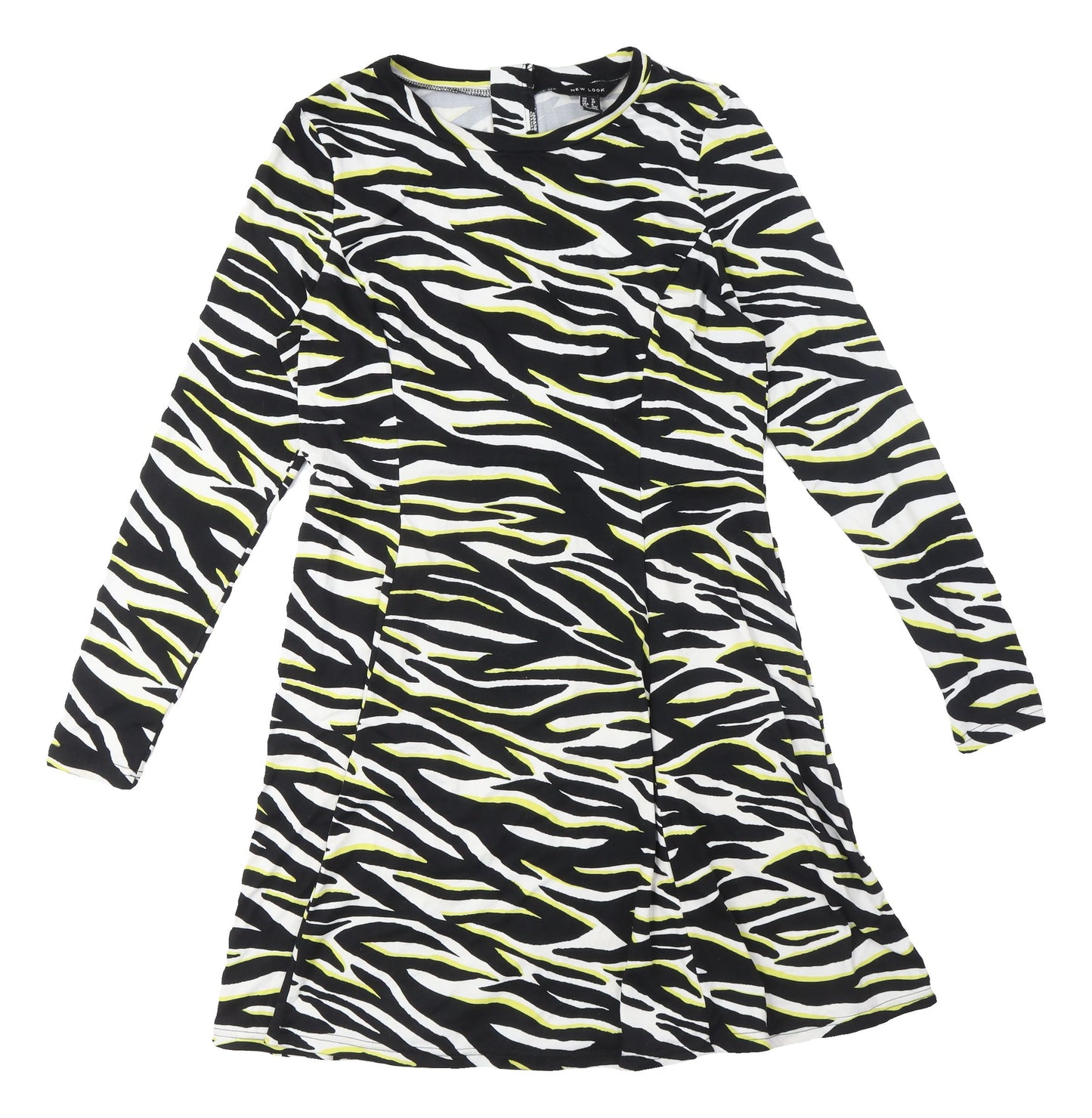 New Look Women's Zebra Print Stretch Dress Size 12