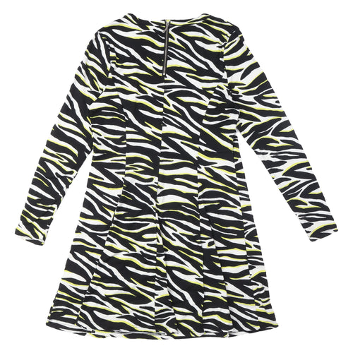 New Look Women's Zebra Print Stretch Dress Size 12