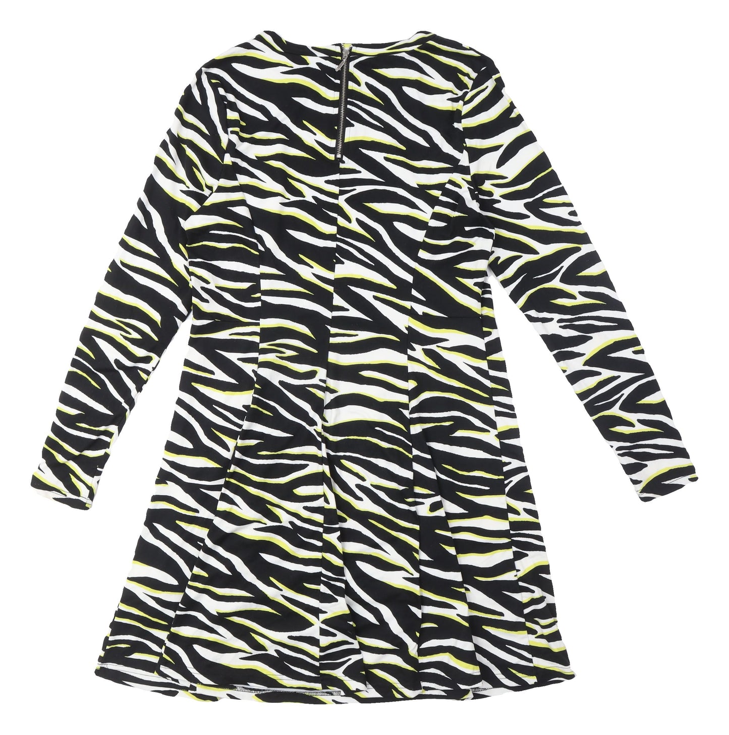 New Look Women's Zebra Print Stretch Dress Size 12