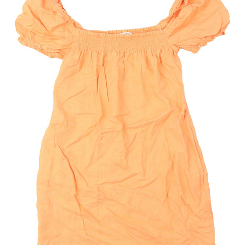 Abercrombie & Fitch Women's Orange XS Blouson Dress