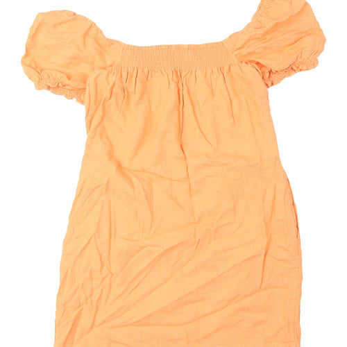 Abercrombie & Fitch Women's Orange XS Blouson Dress