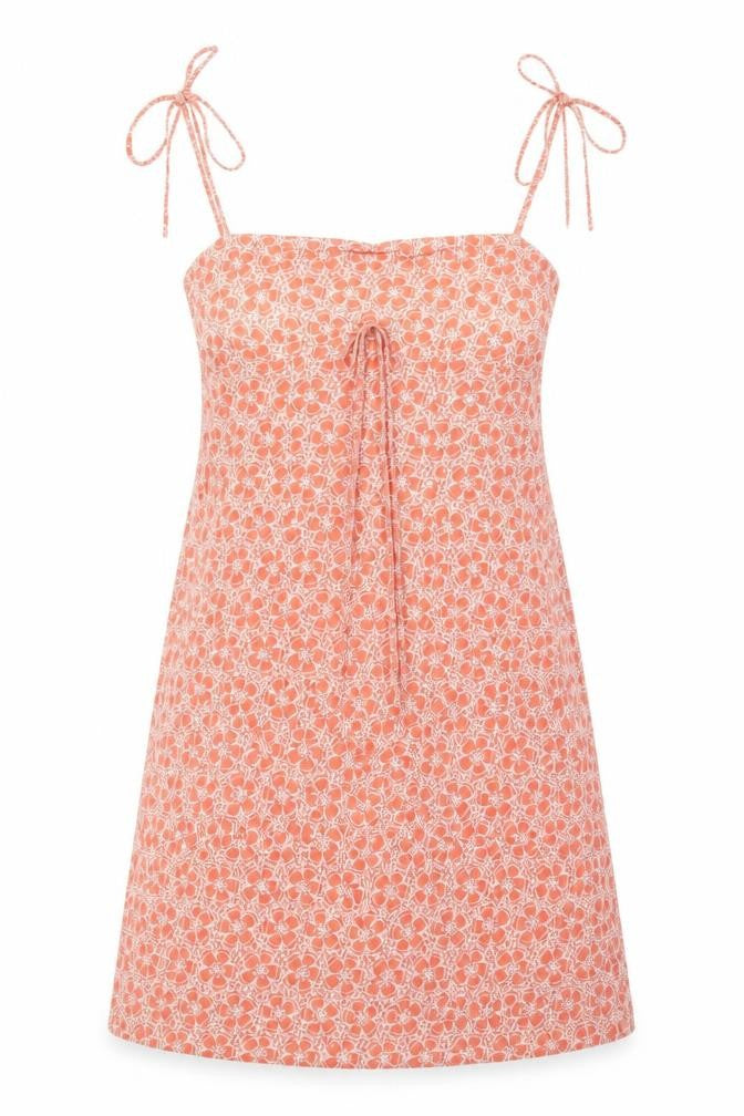 Miss Selfridge Women’s Orange Floral Slip Dress, Size 6, Summer
