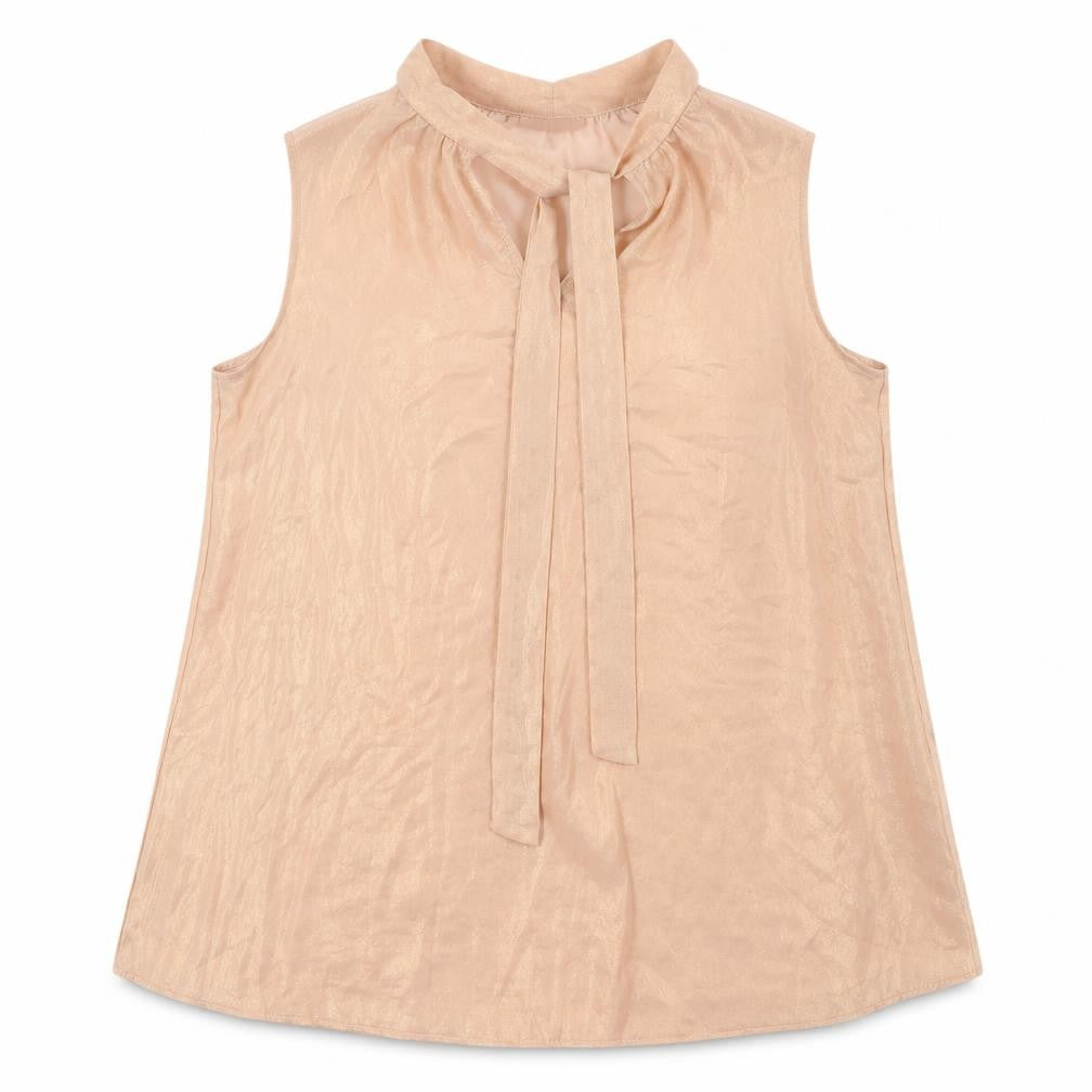 Front view of Dare 2b to Bare Beige Women's High Neck Camisole Blouse