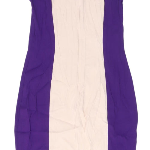 French Connection Women's Purple Sheath Dress - Size 12