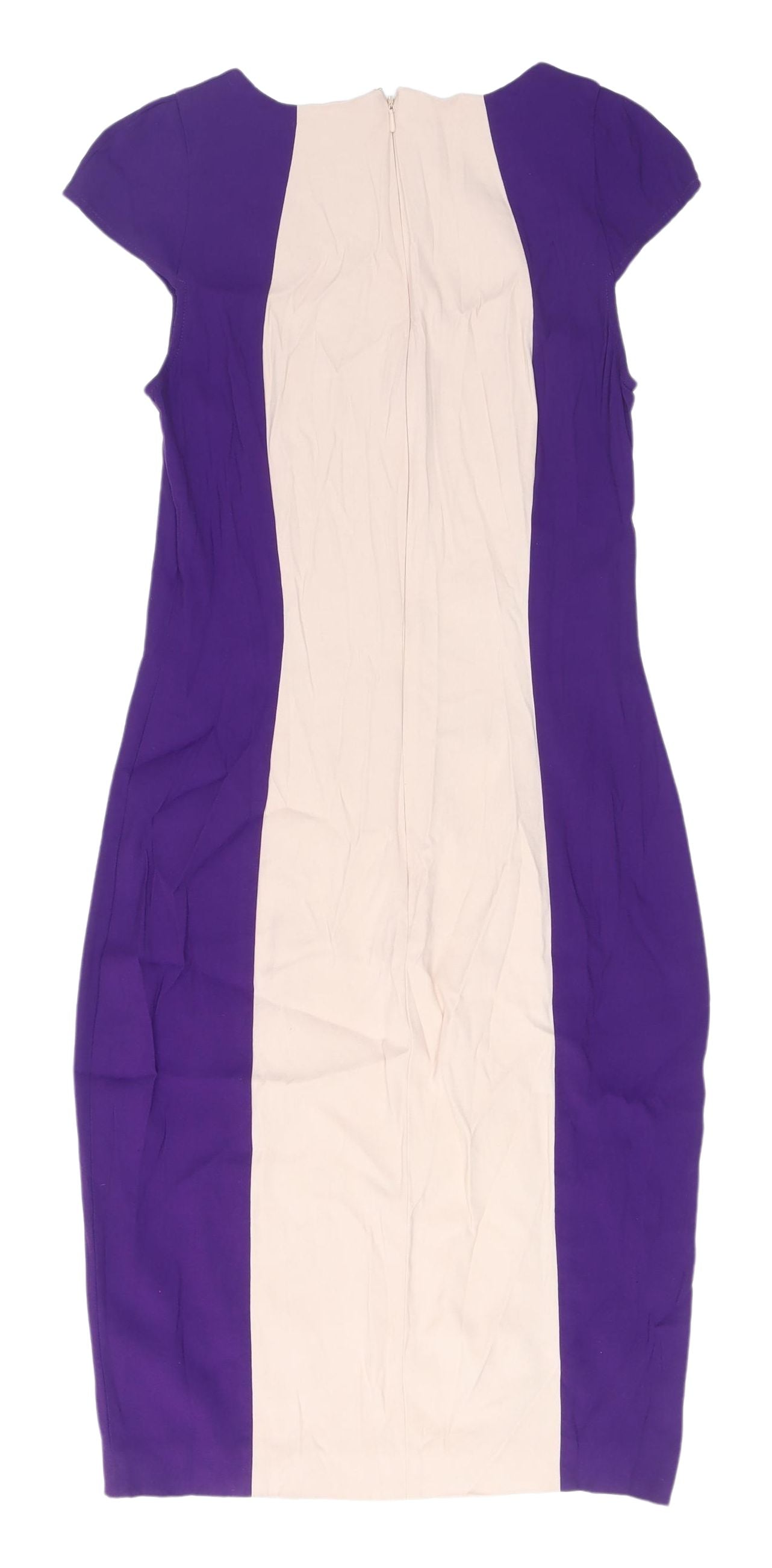 French Connection Women's Purple Sheath Dress - Size 12