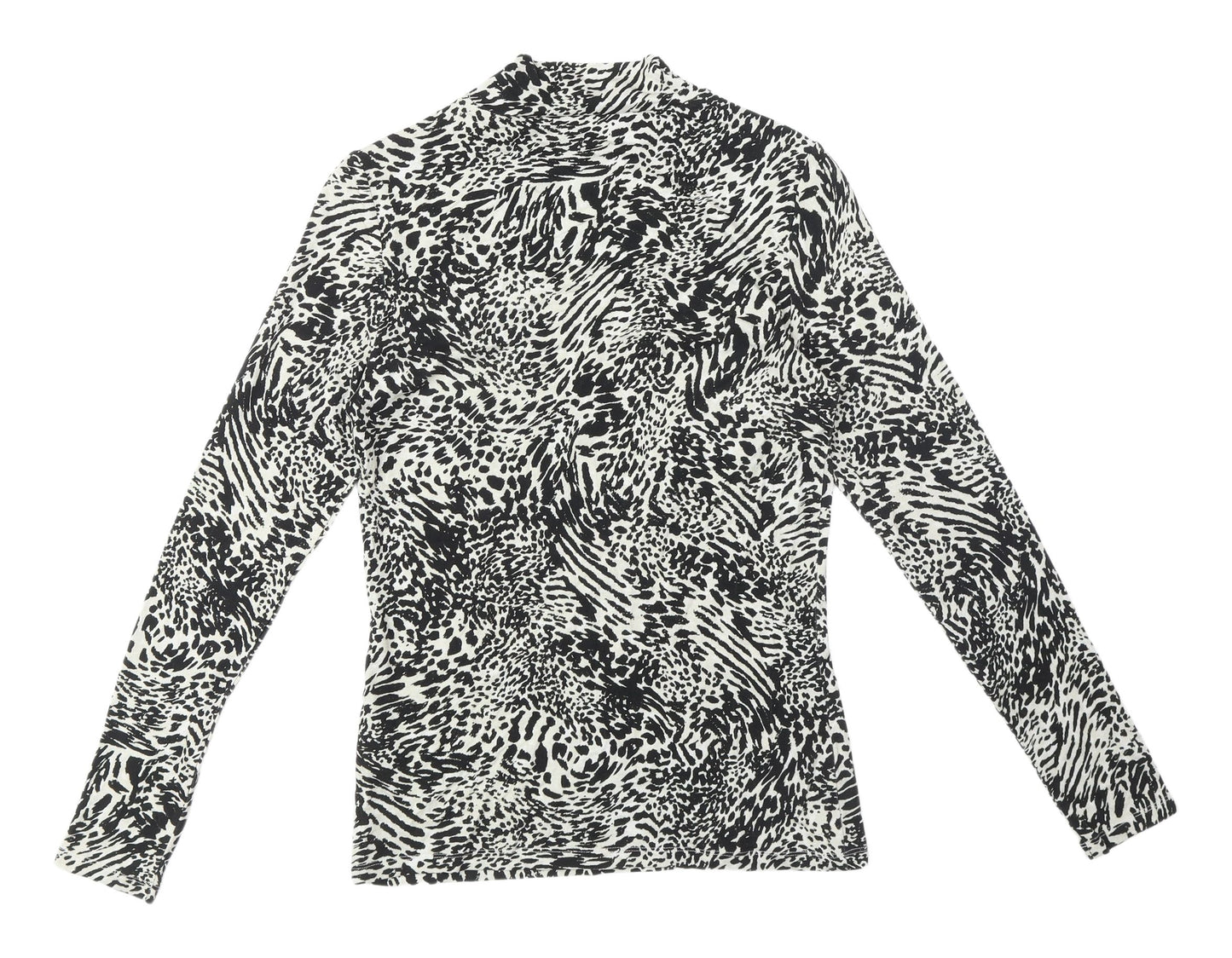 Mint Velvet Women's Animal Print Jersey Top, Multicoloured, M