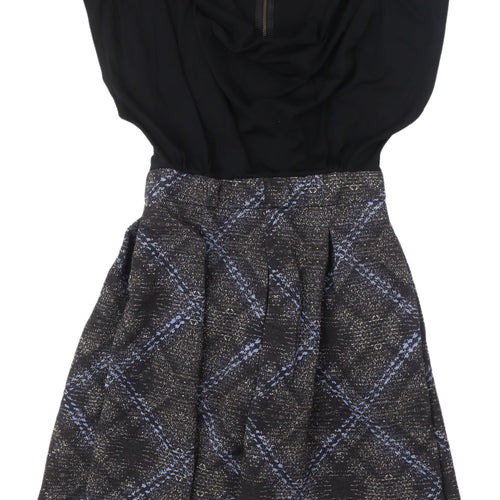 Closet London Women's Black A-Line Dress UK 12