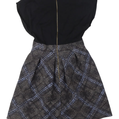 Closet London Women's Black A-Line Dress UK 12