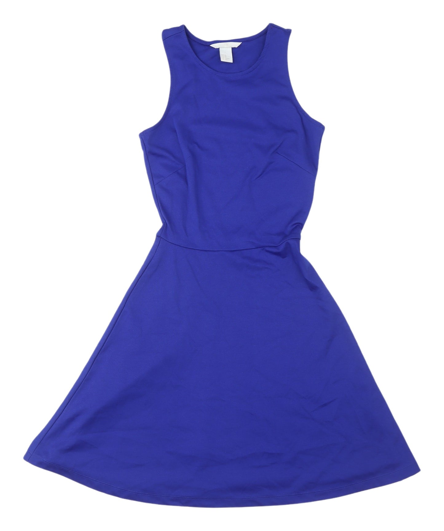 H&M Women's Blue A-Line Sleeveless Dress XS
