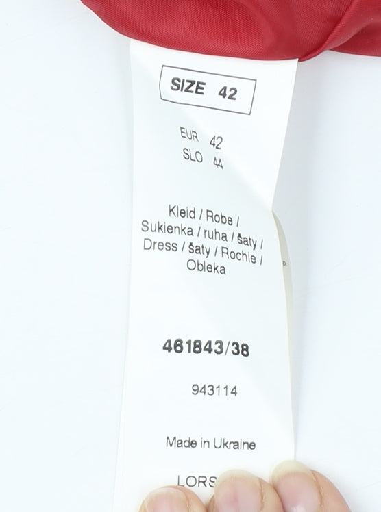 Orsay Women's Red A-Line Dress, Size 14